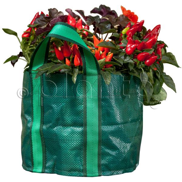 Pflanztasche "Minigarten" rund, mit Griffschlaufen