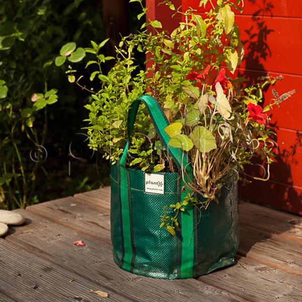 Pflanztasche "Minigarten" rund, mit Griffschlaufen