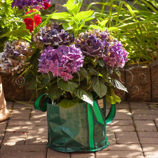 Pflanztasche "Minigarten" rund, mit Griffschlaufen