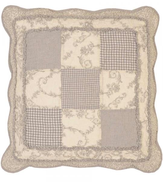 Patchwork Decke "Cornwall" im Country Style mit 2 Kissenbezügen