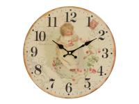 Nostalgische Wanduhr  Blumenkind